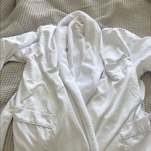 White Shawl Collar Robe